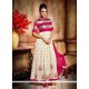 Titillating Georgette Patch Border Work Anarkali Salwar Kameez