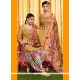 Striking Cotton Satin Designer Suit