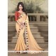 Vivacious Georgette Patch Border Work Designer Saree