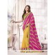 Exuberant Patch Border Work Designer Saree