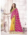 Exuberant Patch Border Work Designer Saree