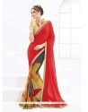 Princely Weight Less Multi Colour Print Work Casual Saree
