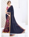 Competent Weight Less Print Work Casual Saree
