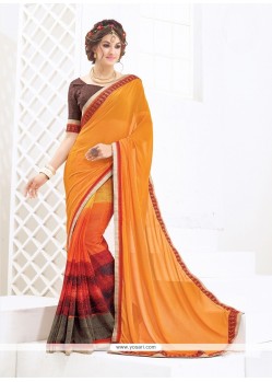 Lovable Print Work Weight Less Casual Saree