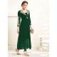 Staggering Embroidered Work Georgette Green Party Wear Kurti