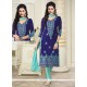 Immaculate Georgette Embroidered Work Churidar Designer Suit