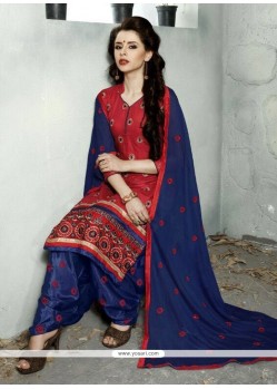 Marvelous Red Trendy Punjabi patiala Suits