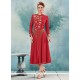 Intricate Georgette Embroidered Work Party Wear Kurti