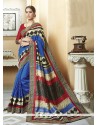 Baronial Silk Multi Colour Printed Saree