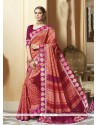 Regal Multi Colour Silk Printed Saree