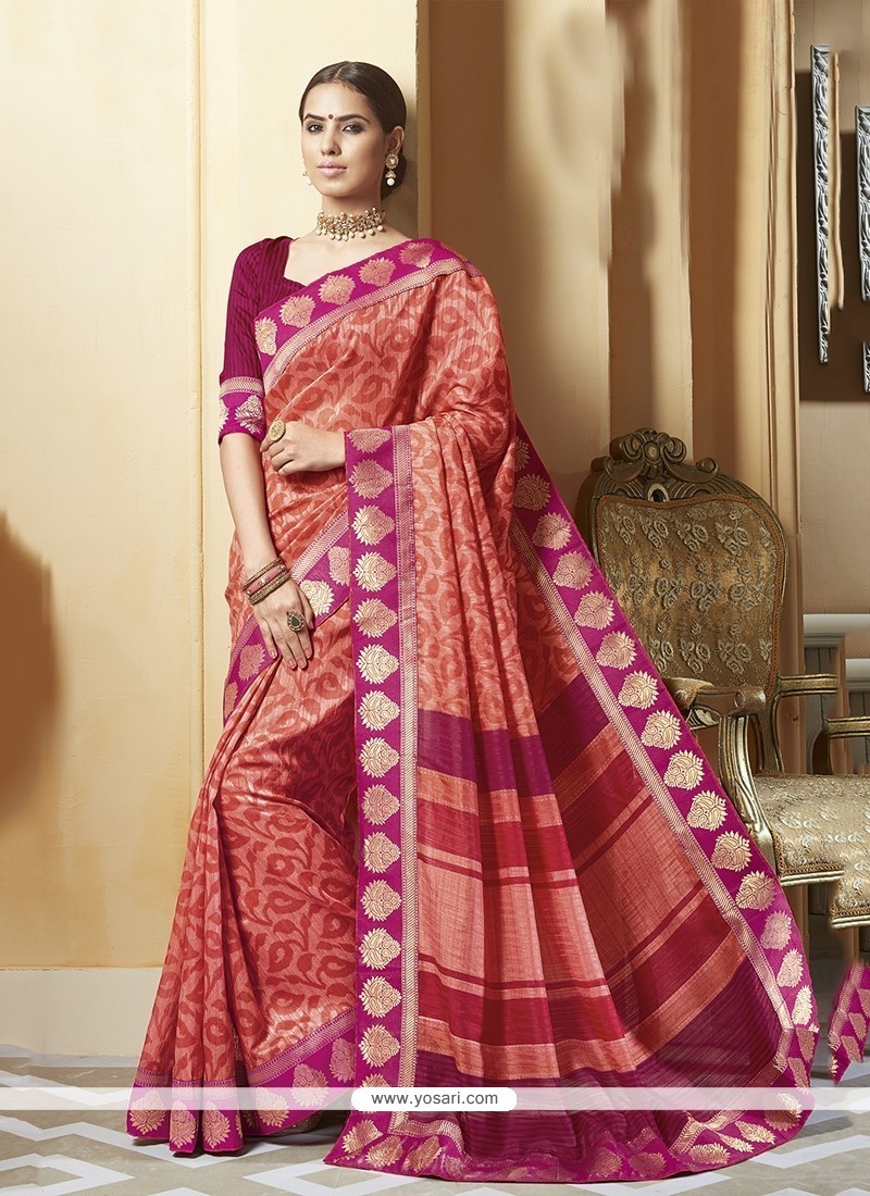 Regal Multi Colour Silk Printed Saree