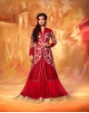 Dia Mirza Red Net Wedding Lehenga Choli