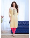 Aesthetic Embroidered Work Rayon Party Wear Kurti