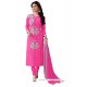 Noble Hot Pink Churidar Designer Suit