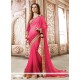 Sightly Hot Pink Designer Saree
