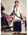 Pristine Cotton Embroidered Work Punjabi Suit