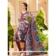Gilded Multi Colour Churidar Designer Suit