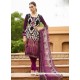 Luxurious Multi Colour Print Work Faux Crepe Churidar Designer Suit
