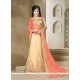 Magnetic Beige Embroidered Work Lycra Classic Saree