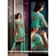 Sterling Embroidered Work Sea Green Pant Style Suit