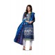 Embroidered Fancy Fabric Pant Style Suit In Blue