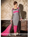 Priyanka Chopra Georgette Embroidered Work Churidar Designer Suit