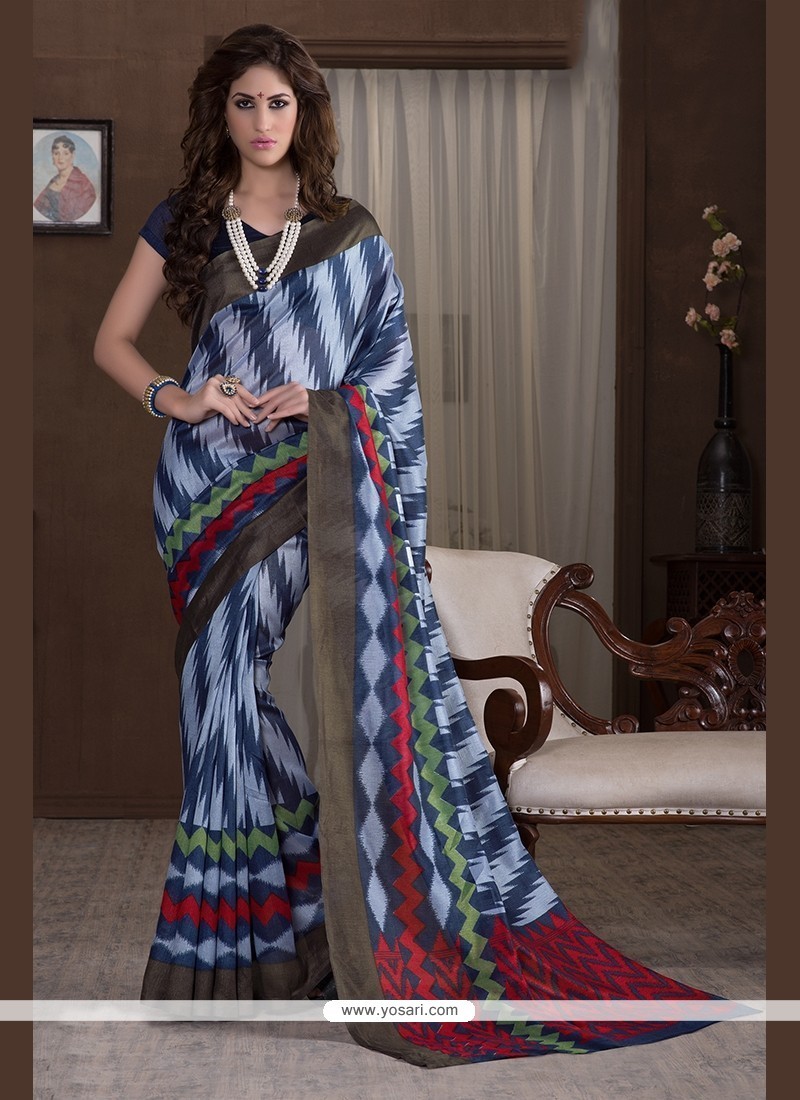 Piquant Handloom Silk Printed Saree