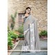 Imperial Grey Silk Designer Saree