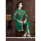 Invaluable Green Net Pant Style Suit