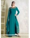 Mystical Fancy Fabric Embroidered Work Pant Style Suit
