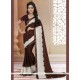 Ravishing Brown Designer Saree