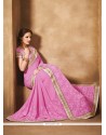 Prepossessing Georgette Embroidered Work Traditional Saree