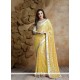 Lavish Jacquard Yellow Classic Saree