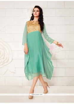 Charming Embroidered Work Georgette Party Wear Kurti