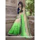 Masterly Embroidered Work Green Classic Designer Saree