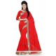 Fabulous Red Designer Saree
