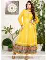 Yellow Georgette Anarkali Salwar Suit