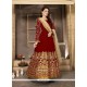 Fabulous Banglori Silk Red Anarkali Salwar Kameez