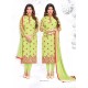 Ayesha Takia Georgette Embroidered Work Green Churidar Designer Suit