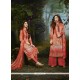 Prepossessing Cotton Satin Multi Colour Embroidered Work Designer Palazzo Salwar Kameez