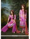 Imperial Multi Colour Cotton Satin Churidar Designer Suit