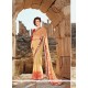 Appealing Faux Chiffon Multi Colour Patch Border Work Printed Saree