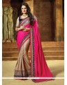 Riveting Embroidered Work Faux Chiffon Classic Designer Saree