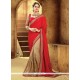 Enchanting Fancy Fabric Embroidered Work Traditional Saree
