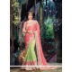 Eye-catchy Patch Border Work Green Designer Traditional Sarees