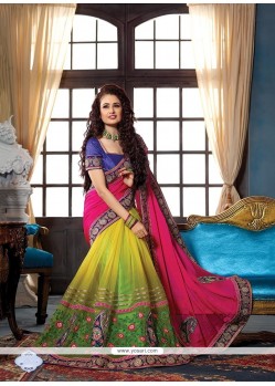 Nice Net Embroidered Work Designer Traditional Sarees