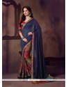 Bedazzling Net Printed Saree