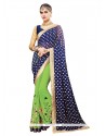 Modern Georgette Embroidered Work Classic Saree