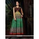 Flamboyant Banglori Silk Embroidered Work Multi Colour Designer Gown