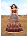 Multi Colour Banglori Silk Designer Gown